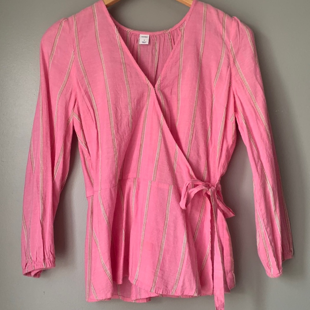 65% off Pink Side-Tie Top
